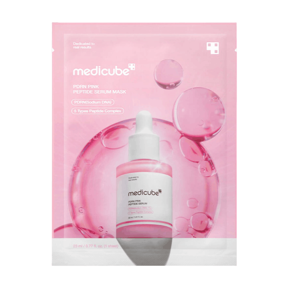 MEDICUBE PDRN PINK PEPTIDE SERUM MASK МАСКА ДЛЯ ЛИЦА